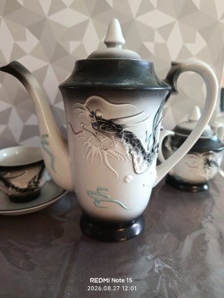 Conjunto Vintage Porcelana Dragón