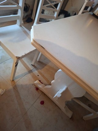 Mesa de comedor de pino Portugal