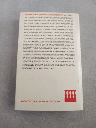 TEORÍA E HISTORIA DE LA ARQUITECTURA -MANFREDO