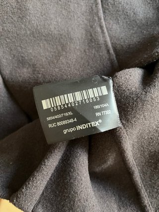 Cazadora Zara mezcla Lana Marrón Talla XL