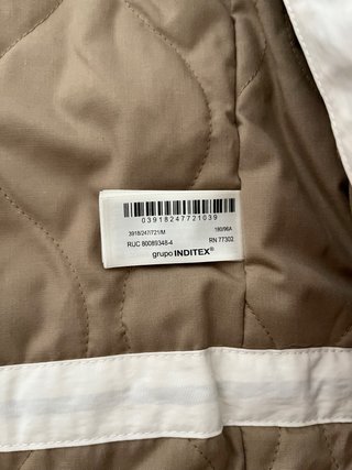 Cazadora Zara Origins acolchada M