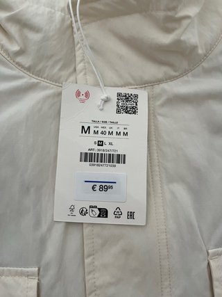 Cazadora Zara Origins acolchada M