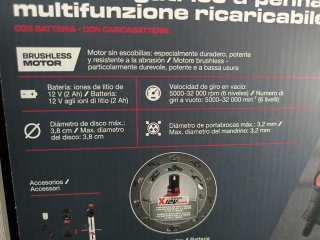 Taladrora-Lijadora recargable precisión PARKSIDE