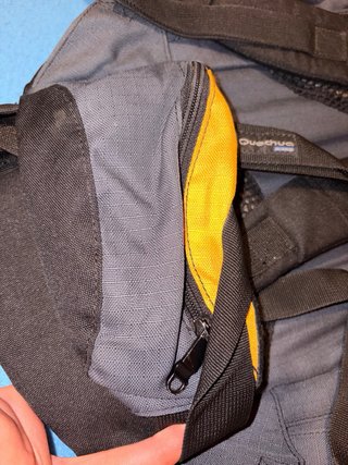 Mochila Montaña Quechua Gris/Naranja