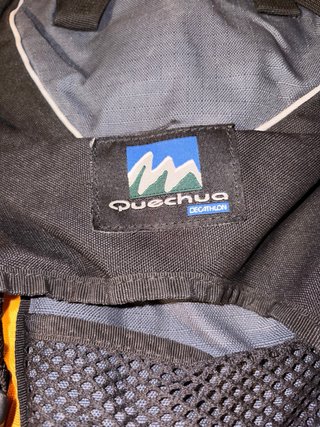 Mochila Montaña Quechua Gris/Naranja