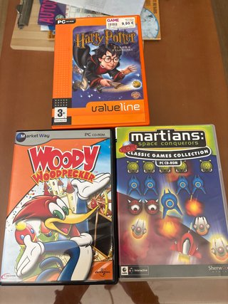 Lote 3 Juegos PC: Harry Potter, Woody, Martians