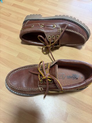 Náuticos Piel Marrón Niño Talla 35
