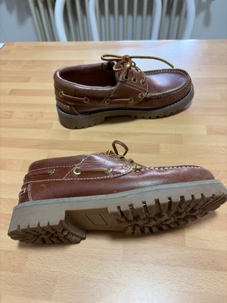 Náuticos Piel Marrón Niño Talla 35