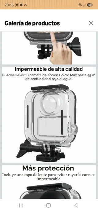 Carcasa impermeabile GoPro MAX modello 2019