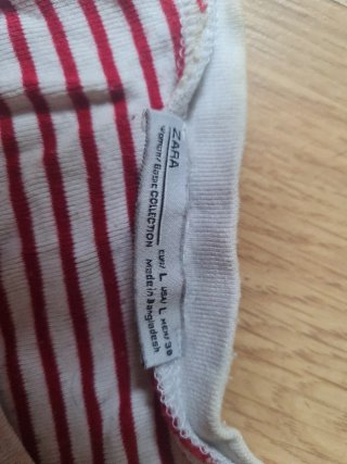 Camiseta Zara Rayas Talla L