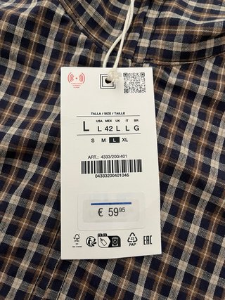 Cazadora bomber Zara cuadros Talla L
