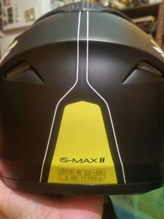 Casco Moto HJC Negro y Amarillo