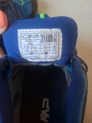 Zapatillas montaña niño CMP azul/verde Talla 29