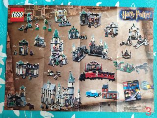 3 pósters-catálogo Harry Potter LEGO
