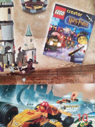3 pósters-catálogo Harry Potter LEGO
