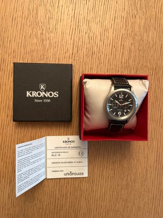 Reloj Cronógrafo Kronos KLC 10 Negro
