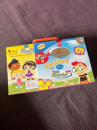 Set CD y libros Explora con Little Einsteins