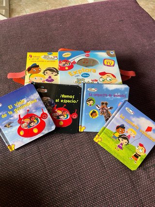 Set CD y libros Explora con Little Einsteins