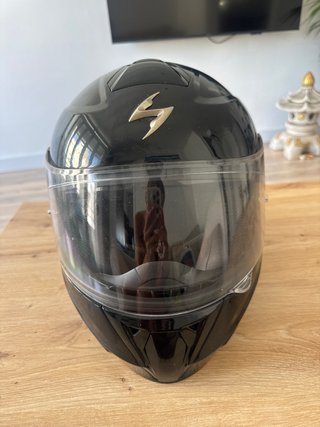 Casco Scorpion Moto Negro