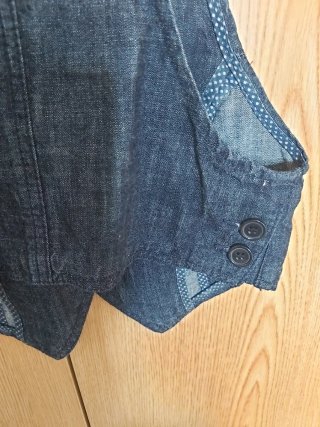 Chaleco vaquero azul oscuro. Springfield. Talla 36