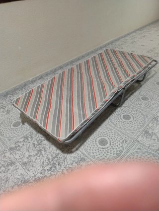Cama plegable con colchón 80 cm
