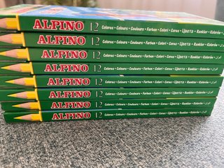Lote de Cajas de Lápices de Colores Alpino 12 y 18