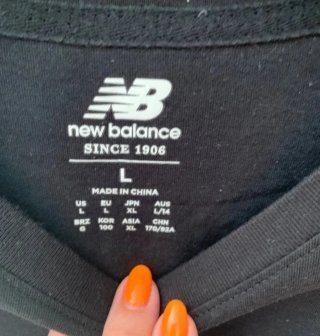 Maglia New Balance nera taglia L