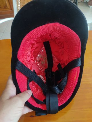 Casco de equitación niño negro