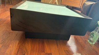 Mesa de centro moderna cristal y madera