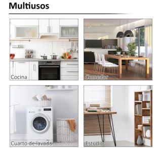 Mesa plegable de pared madera y metal