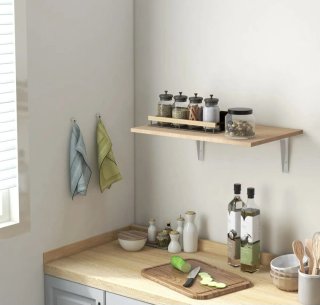 Mesa plegable de pared madera y metal