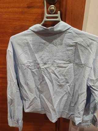 Camisa Zara niña rayas azules