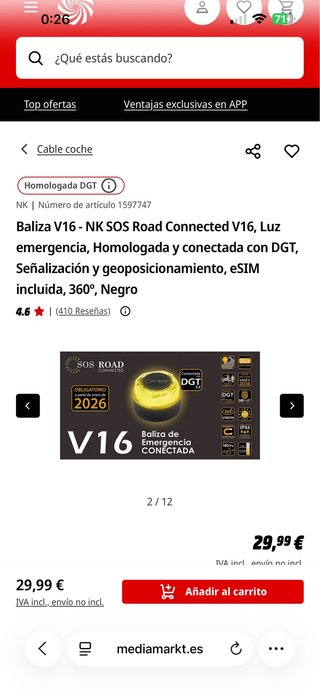 Baliza V16