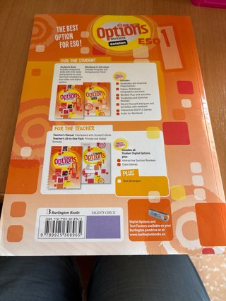 Libro workbook catalan 1 eso. Options