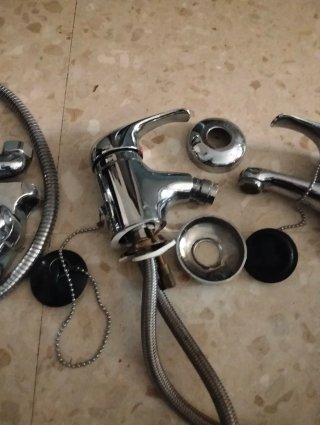 Grifo de baño y ducha cromado