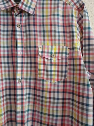 Camisa Roberto Verino premium fit pequeños cuadros