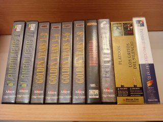 Lote 10 Películas VHS Clásicos y Música