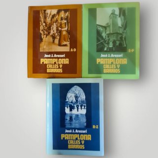 Lote 3 Libros Pamplona Calles y Barrios