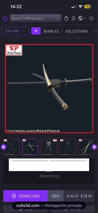 Katanas Deadpool 3D