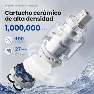 Grifo lavabo negro con ducha extraíble, nuevo a