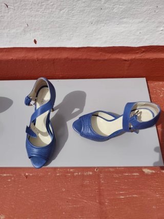 Zapatos de fiesta azul