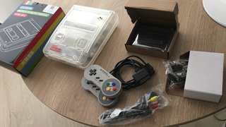 consola Super Famicom CRISTAL + EXTRAS! nueva