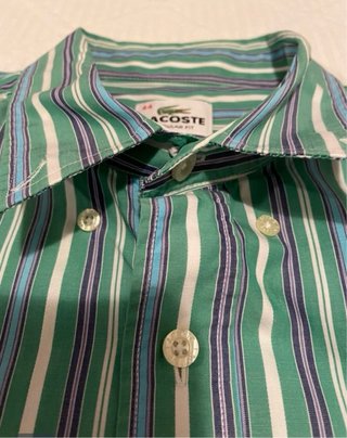 Camisa Lacoste Manga Corta Talla L