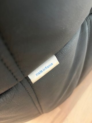 Sofá Ligne Roset Togo Piel Negra