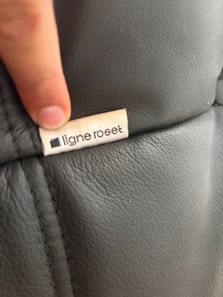 Sofá Ligne Roset Togo Piel Negra