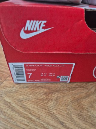 Zapatillas Nike Court Vision Alta Negro Blanco