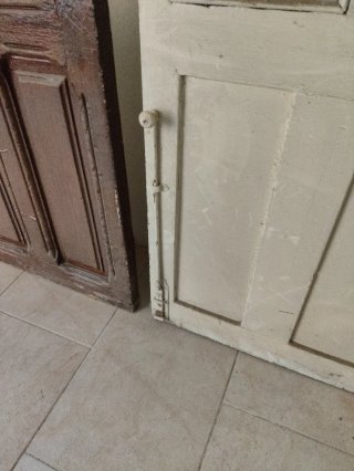 Puertas correderas madera pino con cristal