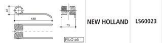 Muelles Rotoempacadora New Holland LS60023