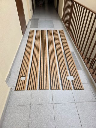 6 Paneles Acústicos Roble Leroy Merlin 240cm