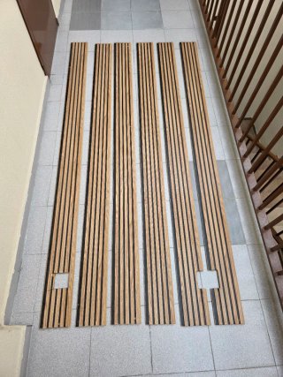 6 Paneles Acústicos Roble Leroy Merlin 240cm